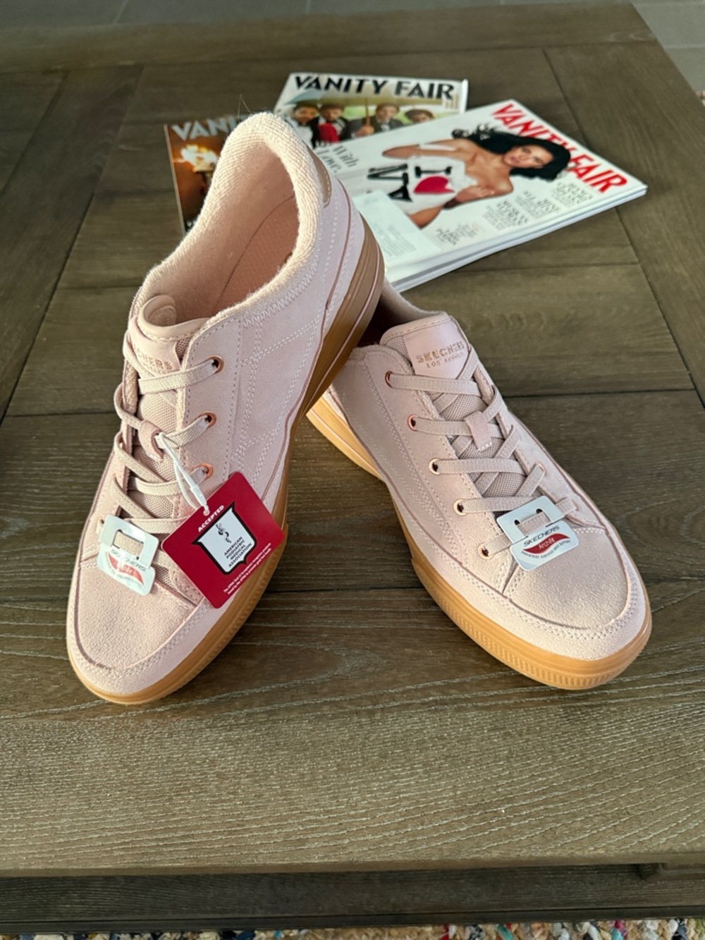 Skechers Women's Blush Pink Low-Top Platform Sneakers